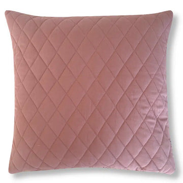 Mitomito - Quiltet pute ensfarget - brun - 50x50 cm