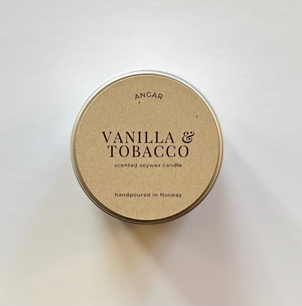 Duftlys - Vanilla & tobacco - Reiselys