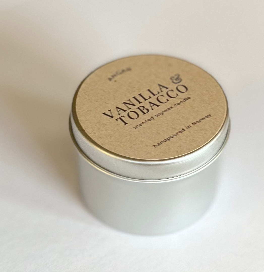 Duftlys - Vanilla & tobacco - Reiselys